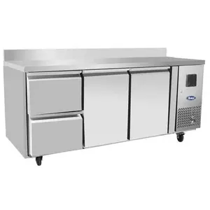 Non communiqué Table Réfrigérée Positive 2 Portes 2 Tiroirs 1/2 340 L Atosa pas cher