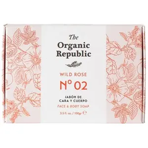 The Organic Republic Savon solide à la rose musquée 100g pas cher