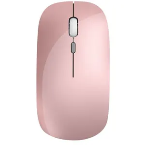 Souris gradation sans fil bluetooth double mode-or rose pas cher