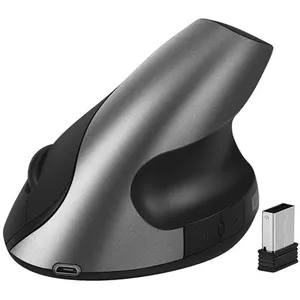 Souris verticale sans fil 2.4G photoélectrique muette ergonomique vert... pas cher