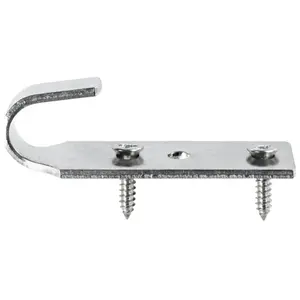 Crochet + 2 Vis, Pour fixation bâche couverture piscine Hors Sol bois Inox, Unité Poolco pas cher