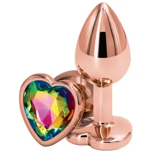 Comparateur de prix : Ns Novelties Plug anal aluminium coeur Rose Gold S - Rear Assets