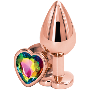 Comparateur de prix : Ns Novelties Plug Anal Bijou Coeur Rear Assets Rose Gold Medium
