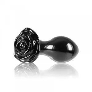 NSNovelties Plug Anal en Verre Crystal Noir pas cher