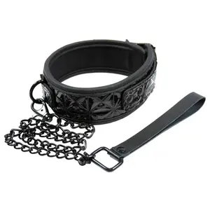 Collier et laisse Sinful Black pas cher