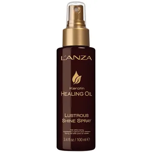 L'ANZA Keratin Healing Oil Lustrous Shine Spray - Spray Protecteur de Chaleur pour Cheveux Bouclés, Huile pour Cheveux Bouclés à la Kératine, Anti-Frisottis, Cheveux Brillants & Soyeux (100 ml) pas cher
