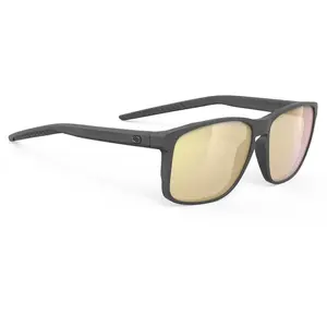 Lunettes Rudy Project Overlap charbon mat avec verres RP Optics Multilaser doré pas cher