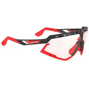 Lunettes Rudy Project Defender noir verre ImpactX Photochromic 2 rouge