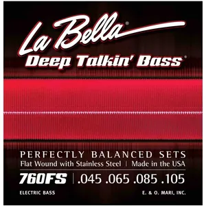 Comparateur de prix : Labella 760FS Jeu de Cordes pour Basse 45/105 Flat Wound