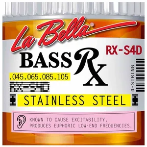 Labella RX-S4D - Jeu de cordes basse électrique RX Stainless Steel - 45-105