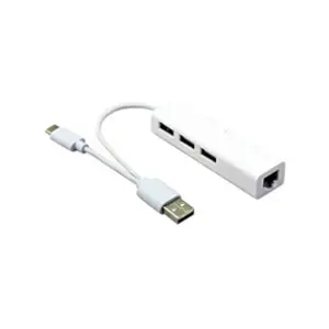 USB 3.1 Type C à réseau Gigabit Ethernet USB 2.0 Hub 3 ports LAN câble... pas cher