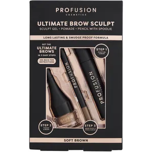 Profusion - Ultimate Brow Sculpt Kit Sourcils Châtain Clair pas cher