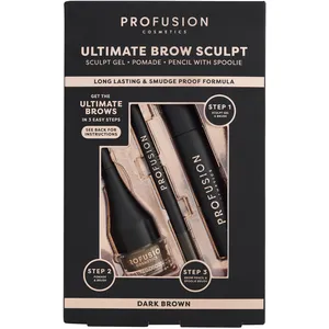 Profusion - Ultimate Brow Sculpt Kit Sourcils Châtain Foncé pas cher