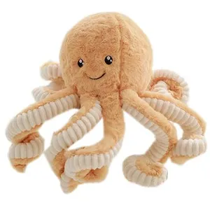 Peluche Poulpe pour les enfants cadeau 23,6 pouces-Orange pas cher
