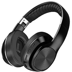 Ecouteur Bluetooth Sans fil Pliable avec micro Stéréo Super basse-Noir pas cher