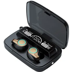 Ecouteur M18 Bluetooth Sans fil Mini Stéréo étanche In-ear sport-noir pas cher
