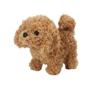 Peluche Chien Teddy Électrique En marchant 18cm pas cher