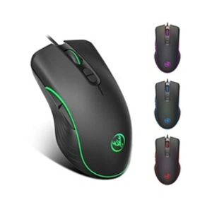 Comparateur de prix : HXSJ A869 LED 7 couleurs Fibre USB Souris filaire pour ordinateur jeu ...