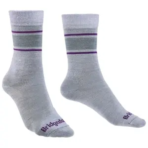 Bridgedale Trail Sport Lightweight T2 Merino Cool Comfort - Ankle Chaussettes Femme, Gris clair, L/41-43 EU pas cher