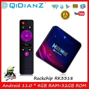 Android 11.0 H96MAX V11 4GB+32GB Smart TV BOX RK3318 Dual WIFI Lecteur...Vendu parcdiscount