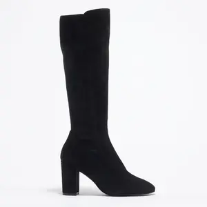 Stuart Weitzman - Bottes en Velours de Cuir & Textile Livia noires - T...Vendu parbazarchic