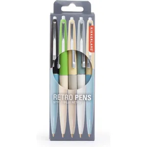 KIKKERLAND Stylos Retro Ensemble de 5, 4308-A, Noir, 5 Unité (Lot de 1)