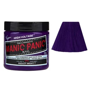 Comparateur de prix : Manic Panic Teinture pour cheveux coloration semi-permanente 118ml Violet Night