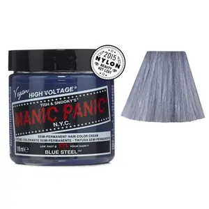 Comparateur de prix : Manic Panic Blue Steel Classic Creme, Semi Permanent Hair Dye 2 x 118ml