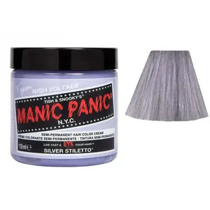 Comparateur de prix : Manic Panic Classic Coloration Semi-permanent Silver Stiletto 118ml