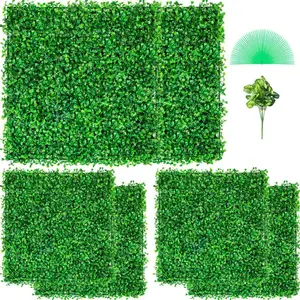 VEVOR Panneaux de Buis Artificiels 20X 20pouce Haie Artificielle Réali... pas cher
