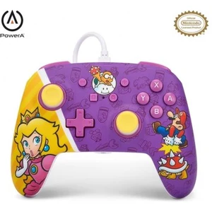 Comparateur de prix : PowerA Manette Filaire Amelioree pour Nintendo Switch - Princess Peach Battle