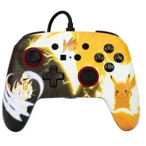 PowerA Manette filaire pour Nintendo Switch Pokémon Pikachu contre Meowth pas cher