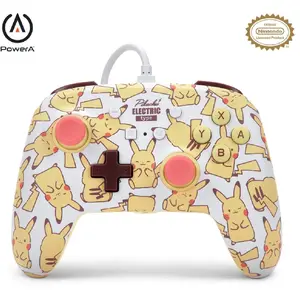 Manette filaire PowerA Pikachu Blush pour Nintendo Switch pas cher