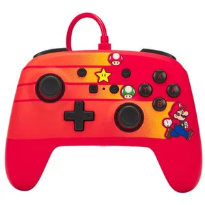 Manette filaire améliorée PowerA pour Nintendo Switch - Speedster Mario pas cher