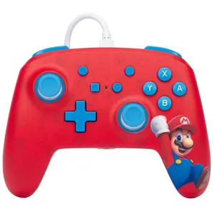 Comparateur de prix : Manette filaire pour Nintendo Switch PowerA Woo-Hoo! Mario Rouge