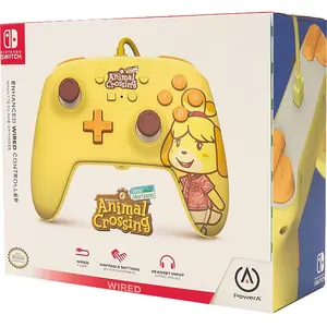 PowerA Manette Filaire améliorée pour Nintendo Switch Edition Animal Crossing Isabelle pas cher