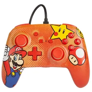 Comparateur de prix : Manette filaire améliorée PowerA pour Nintendo Switch - Mario Vintage