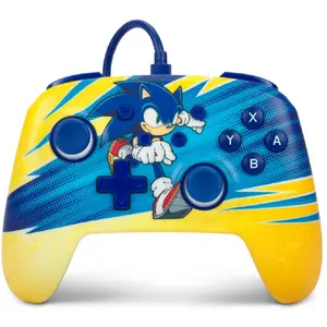 Comparateur de prix : PowerA Manette filaire ameliorée Sonic Boost pour Nintendo Switch Jaune bleu