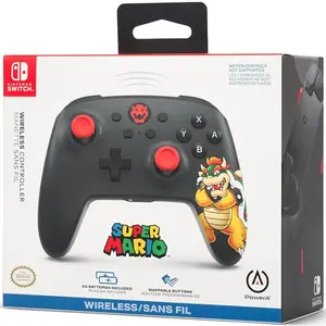 Manette jeux video Powera - NSGP0251-01 - Pad SWITCH Pad sans fil King Bowser pas cher