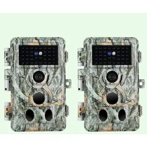 2 Pièces Caméra de Chasse 48MP 1296P avec Vision Nocturne 120° Grand A... pas cher