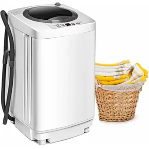 GOPLUS Mini Machine à Laver /Lave linge Automatique avec Essorage, Cap...