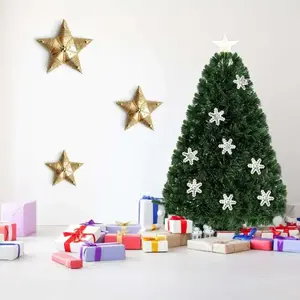 Giantex COSTWAY Sapin de Noël Arbre de Noël Artificiel avec Lumières LED 90CM pas cher