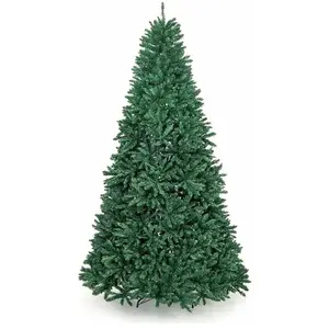 Comparateur de prix : COSTWAY Sapin de Noël Artificiel 275CM à Charnière avec Support Métall...
