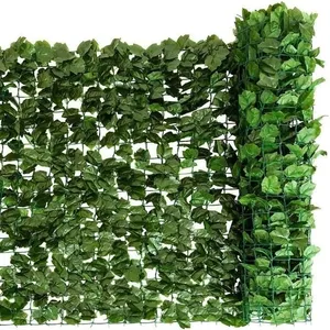 Comparateur de prix : COSTWAY Haie Artificielle, Brise-Vue 150 x 300 CM Anti-UV, Grillage Ve...