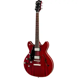 Guild Starfire I DC LH Cherry Red guitare demi-caisse pour gaucher