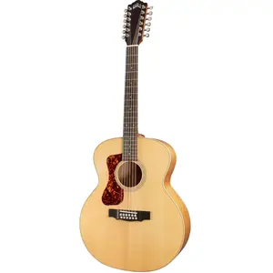 Guild F-2512E LH Maple Archback Blonde guitare électro-acoustique folk...