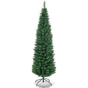 CostwaySapin de Noël Artificiel 180CM Arbre de Noël pointu avec pied 4... pas cher