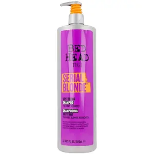 Comparateur de prix : TIGI Bed Head Serial Blonde shampoing rénovateur pour cheveux blonds 970 ml