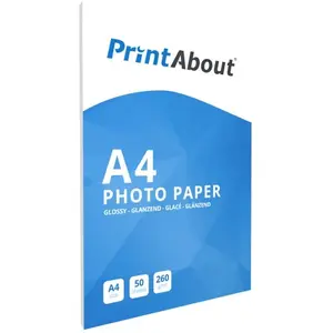 Comparateur de prix : PrintAbout Premium Glossy A4 260 g/m² (50 feuilles)