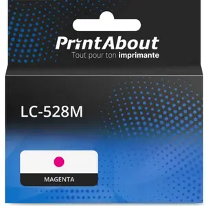 PrintAbout Cartouche compatible Brother LC-528M - Magenta pas cher
